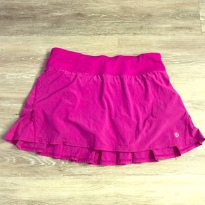 Lululemon Pink Tennis Skirt (rare) Sz 4